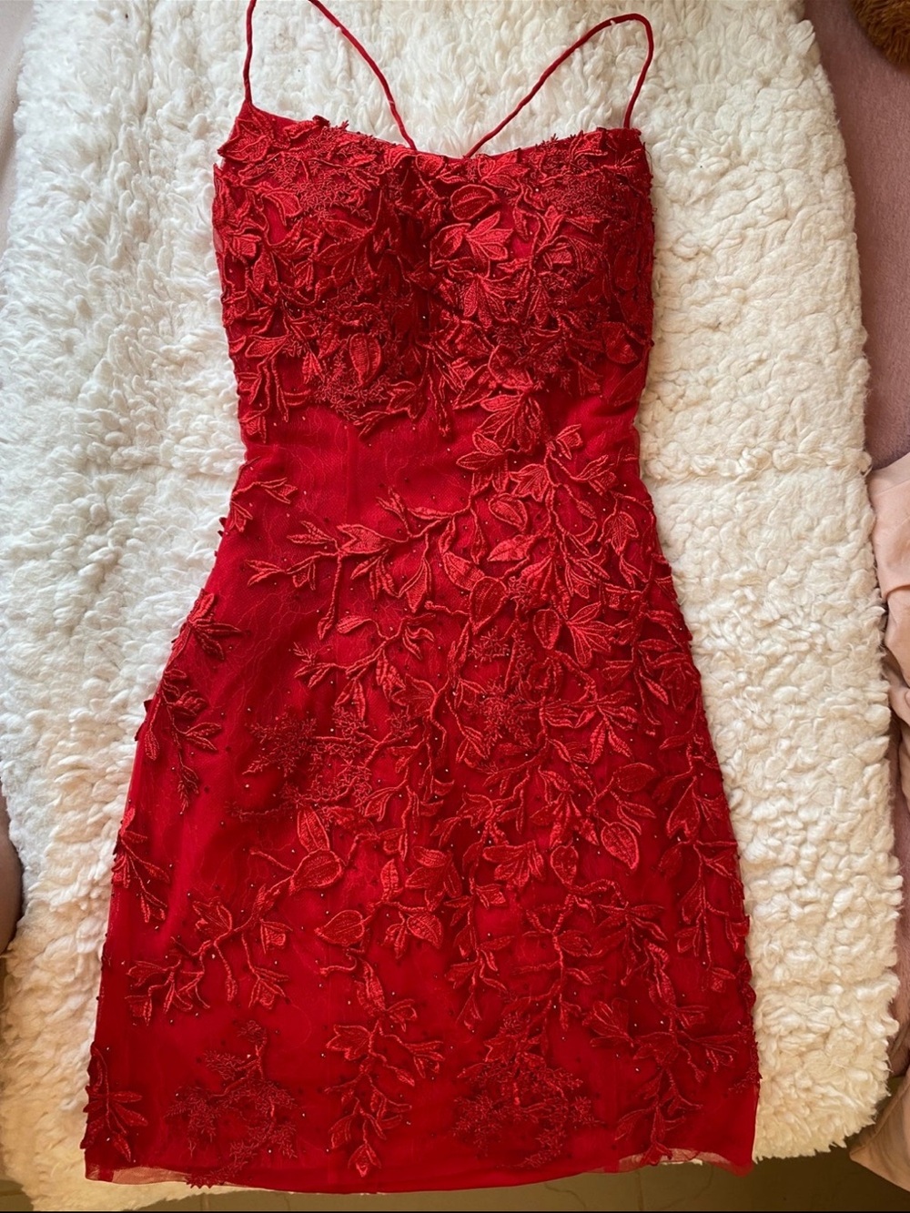 Sherri Hill Red Mini Dress 53151